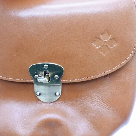 LN Patricia Nash Veneto Leather Crossbody Bag Mini Brown Heritage Collection - Picture 4 of 14